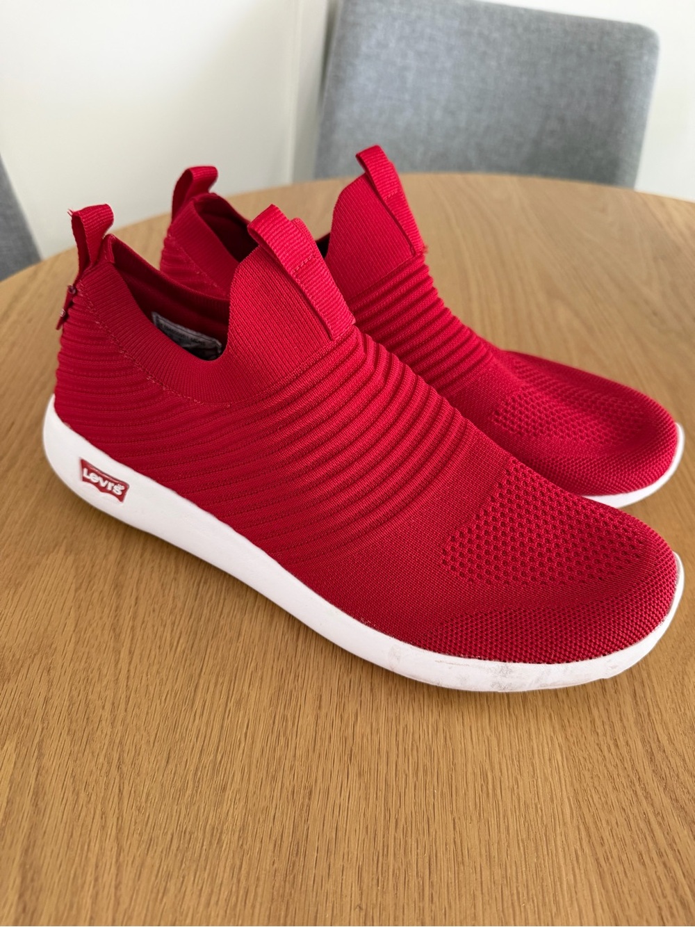 Levi's Mens 10 Drifter Logo Casual Rubber Sole Knit Fashion Slip-On Sneaker Shoe